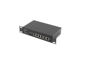 foto de SWITCH LANBERG 6 PTOS 100MB 4xPOE+/2x FAST ETHER 60W RACK 10/19