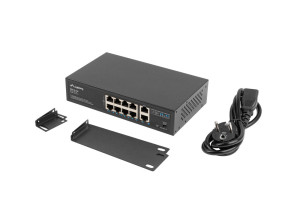 foto de SWITCH LANBERG 10 PTOS 100MB 8xPOE+/2x GBIT ETHER 120W RACK 10/19