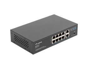 foto de SWITCH LANBERG 10 PTOS 100MB 8xPOE+/2x GBIT ETHER 120W RACK 10/19