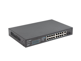 foto de SWITCH LANBERG 18 PTOS 100MB 16xPOE+/2x GBIT ETHER 250W RACK 19