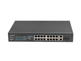 foto de SWITCH LANBERG 18 PTOS 100MB 16xPOE+/2x GBIT ETHER 150W RACK 10/19