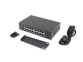 foto de SWITCH LANBERG 16 PUERTOS GIGABIT ETHERNET RACK 10/19