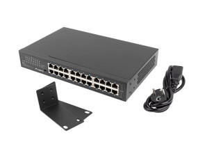 foto de SWITCH LANBERG 24 PUERTOS GIGABIT ETHERNET RACK 19