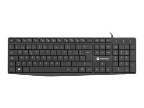 foto de TECLADO NATEC NAUTILUS SLIM LAYOUT USB NEGRO