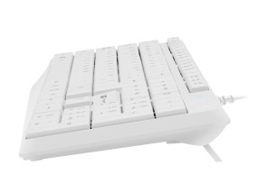 foto de TECLADO NATEC NAUTILUS SLIM LAYOUT USB BLANCO