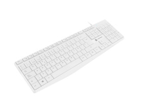 foto de TECLADO NATEC NAUTILUS SLIM LAYOUT USB BLANCO