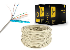 foto de BOBINA CABLE GEMBIRD CAT6 FTP PREMIUM CCA SOLIDO ECA 305 M