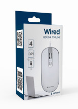 foto de RATON GEMBIRD MUS-4B-06-WS OPTICAL 1200 DPI WHITE SILVER USB
