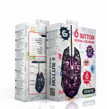 foto de RATON GEMBIRD MUS-6B-GRAFIX-01 OPTICAL 3600DPI NEGRO USB