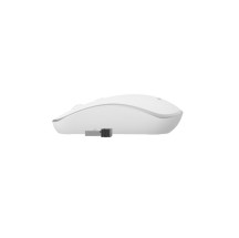 foto de RATON GEMBIRD OPTICAL WHITE SILVER RF INALAMBRICO PILAS