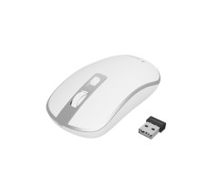 foto de RATON GEMBIRD OPTICAL WHITE SILVER RF INALAMBRICO PILAS