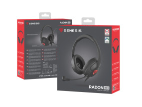 foto de AURICULARES GAMING GENESIS RADON 800 7.1 VIRTUAL MINI JACK, USB NEGRO
