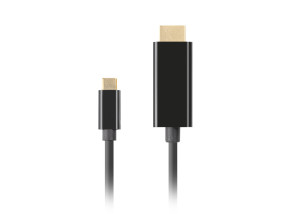 foto de CABLE USB-C A HDMI LANBERG MACHO/MACHO 4K 60HZ 1.8M NEGRO