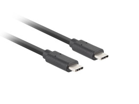 foto de CABLE USB-C LANBERG 3.1 GEN 2 MACHO/MACHO 10GB/S PD100W 1.8M NEGRO