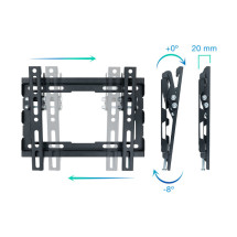 foto de SOPORTE PARED TV TOOQ LP1044T-B NEGRO 23-43 MAX 45 KG