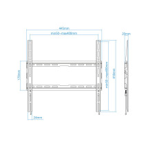 foto de SOPORTE PARED TV TOOQ LP1070F-B NEGRO 32-70 MAX 45 KG