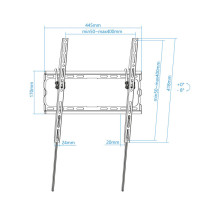 foto de SOPORTE PARED TV TOOQ LP1071T-B NEGRO 32-70 MAX 45 KG