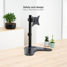 foto de SOPORTE MESA TOOQ PANTALLA 17-32 NEGRO