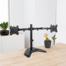 foto de SOPORTE MESA TOOQ 2 PANTALLAS 17-32 NEGRO