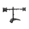 foto de SOPORTE MESA TOOQ 2 PANTALLAS 17-32 NEGRO