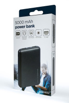foto de POWERBANK GEMBIRD 5000mAh 1x microUSB A 2x USB-A NEGRO