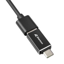 foto de HUB USB SHARKOON 3X3.2 GEN 1 + RJ45  ALUMINIO NEGRO