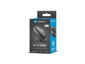 foto de RATON NATEC VIREO 2 1000DPI OPTICO NEGRO USB