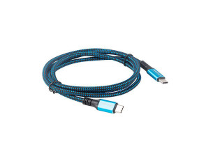 foto de CABLE USB-C 4.0 LANBERG MACHO/MACHO 1.2M 100W 8K 30HZ NEGRO/AZUL