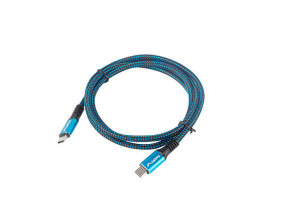 foto de CABLE USB-C 4.0 LANBERG MACHO/MACHO 1.2M 100W 8K 30HZ NEGRO/AZUL