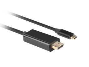 foto de CABLE USB-C A DISPLAYPORT LANBERG MACHO/MACHO 1.0M 4K 60HZ NEGRO