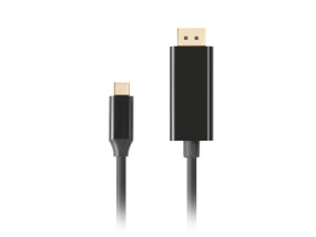 foto de CABLE USB-C A DISPLAYPORT LANBERG MACHO/MACHO 1.0M 4K 60HZ NEGRO