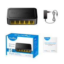 foto de SWITCH CUDY 5-PORT 10/100 MBPS DESKTOP SWITCH FS105D