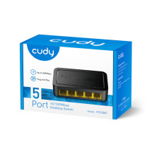 foto de SWITCH CUDY 5-PORT 10/100 MBPS DESKTOP SWITCH FS105D