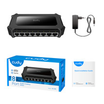 foto de SWITCH CUDY 8-PORT GIGABIT DESKTOP SWITCH GS108D