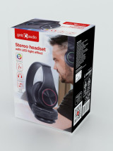 foto de AURICULARES GEMBIRD BHP-LED-01 NEGRO MICROFONO BT
