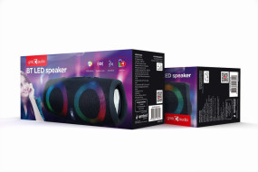 foto de ALTAVOZ PORTATIL GEMBIRD SPK-BT-LED-02 10W BLUETOOTH NEGRO