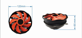 foto de VENTILADOR DE REFRIGERACION GEMBIRD  DE CPU 12 CM 45 W 4 PIN