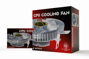 foto de VENTILADOR DE REFRIGERACION GEMBIRD   DE CPU 9 CM 55 W LED AZUL 4 PIN