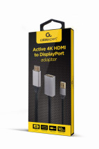 foto de ADAPTADOR GEMBIRD  ACTIVO 4K HDMI MACHO A DISPLAYPORT HEMBRA NEGRO