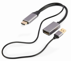foto de ADAPTADOR GEMBIRD  ACTIVO 4K HDMI MACHO A DISPLAYPORT HEMBRA NEGRO