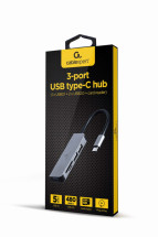foto de HUB USB TIPO-C DE 3 PUERTOS USB 3.1 Y USB 2.0 CON LECTOR DE TARJETAS