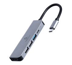 foto de ADAPTADOR MULTIPUERTO USB TIPO C 5 EN 1 HUB HDMI PD