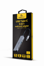 foto de ADAPTADOR MULTIPUERTO USB TIPO C 5 EN 1 HUB HDMI PD