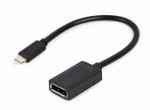 foto de CABLE ADAPTADOR USB TIPO-C A DISPLAYPORT 4K 15 CM NEGRO
