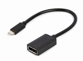 foto de CABLE ADAPTADOR USB TIPO-C A DISPLAYPORT 4K 15 CM NEGRO