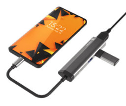 foto de ADAPTADOR NATEC FOWLER SLIM USB-C 2XUSB 3.0,HDMI 4K,USB-C PD