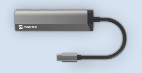 foto de ADAPTADOR NATEC FOWLER SLIM USB-C 2XUSB 3.0,HDMI 4K,USB-C PD