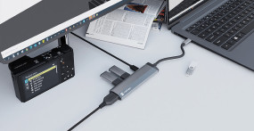 foto de ADAPTADOR NATEC FOWLER SLIM USB-C 2XUSB 3.0,HDMI 4K,USB-C PD