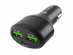CARGADOR COCHE NATEC CONEY 2XUSB, 1XUSB-C QC3.0, PD 3.0 84W NEGRO