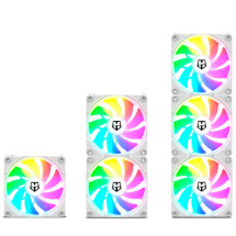 foto de VENTILADOR CAJA NOX HUMMER EASYLINK ARGB FANS KIT BLANCOS